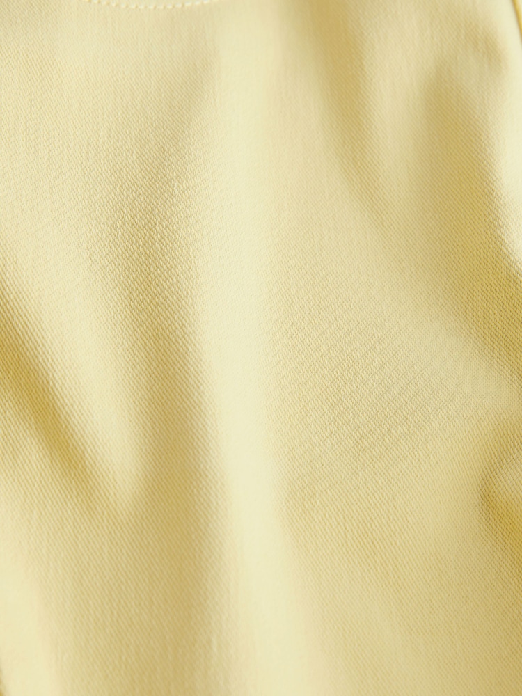 Yellow Cropped Denim Jersey Leggings - Image 6 of 6 Yellow Cropped Denim Jersey Leggings - Image 6 of 6