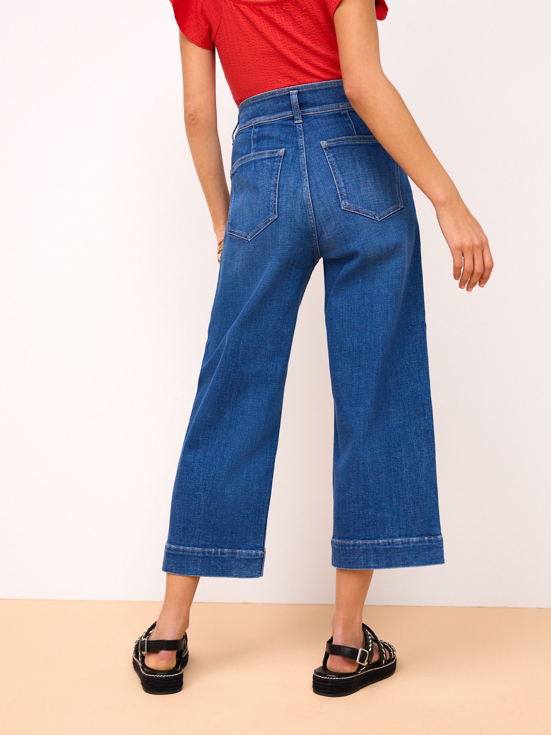 Next wide leg cropped jeans shop