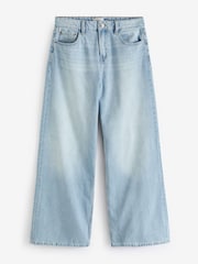 Bleach Wash Print 100% Cotton Wide Leg Jeans - Image 6 of 7