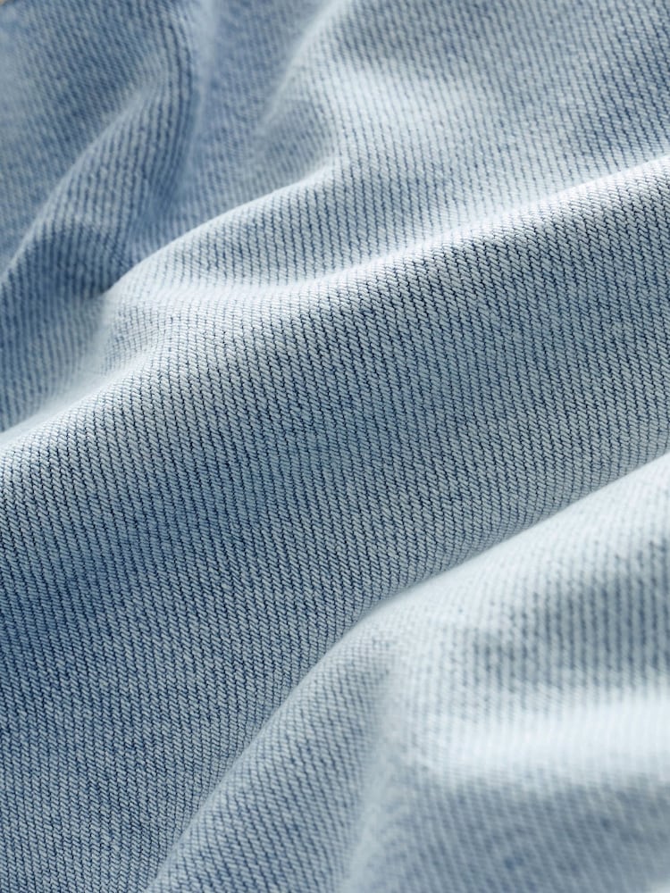Bleach Wash Print 100% Cotton Wide Leg Jeans - Image 7 of 7