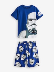 Black/White/Red Star Wars 2 Pack Short Pyjamas (3-14yrs) - Image 2 of 8