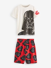Black/White/Red Star Wars 2 Pack Short Pyjamas (3-14yrs) - Image 3 of 8