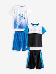 Blau/Schwarz/PlayStation - Kurze Pyjamas im 2er-Pack (3–16Jahre) - Bild 5 von 9