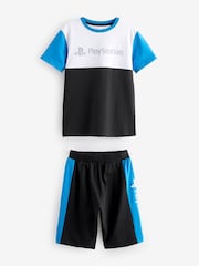 Blau/Schwarz/PlayStation - Kurze Pyjamas im 2er-Pack (3–16Jahre) - Bild 7 von 9