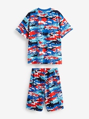Red/White/Navy England FC Short Pyjamas 2 Pack (3-16yrs) - Image 2 of 4