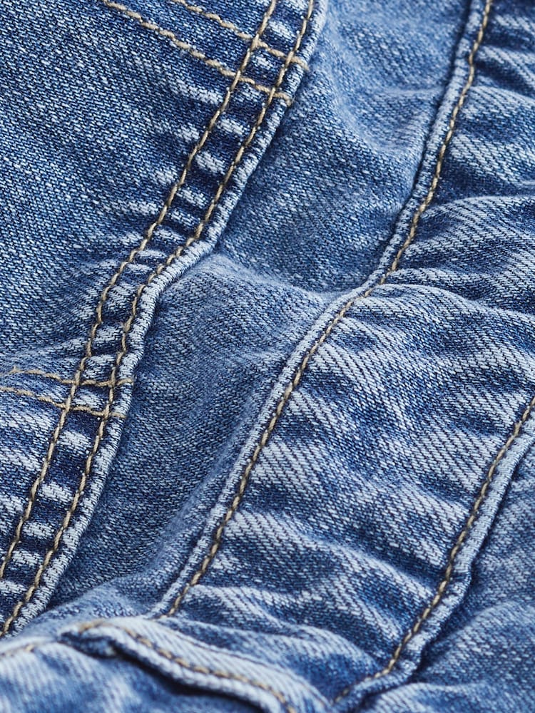 Mid Blue Lightweight Denim Dungarees - Image 6 of 6