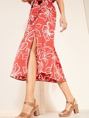 Friends Like These Brown Regular Fit Cross Strap Platform Block Heel Sandal - Image 3 of 4