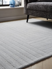 Grey Fitz Stripe Rug - Image 2 of 6