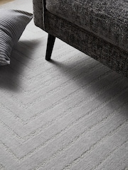 Grey Fitz Stripe Rug - Image 3 of 6