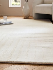 Ivory Fitz Stripe Rug - Image 2 of 6