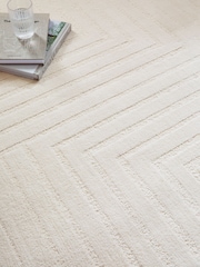 Ivory Fitz Stripe Rug - Image 3 of 6