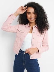 rožnata - Threadbare klasična denim jakna - Slika 1 iz 4