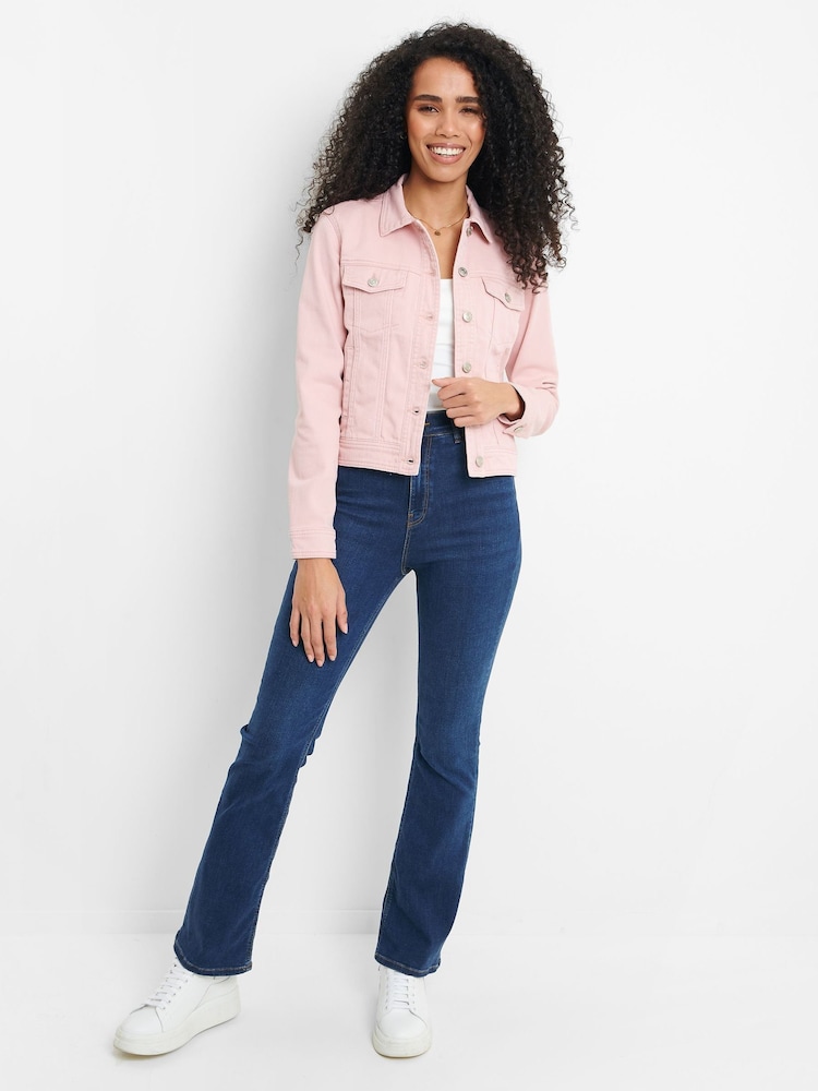 Threadbare Pink Classic Denim Jacket - Image 3 of 4