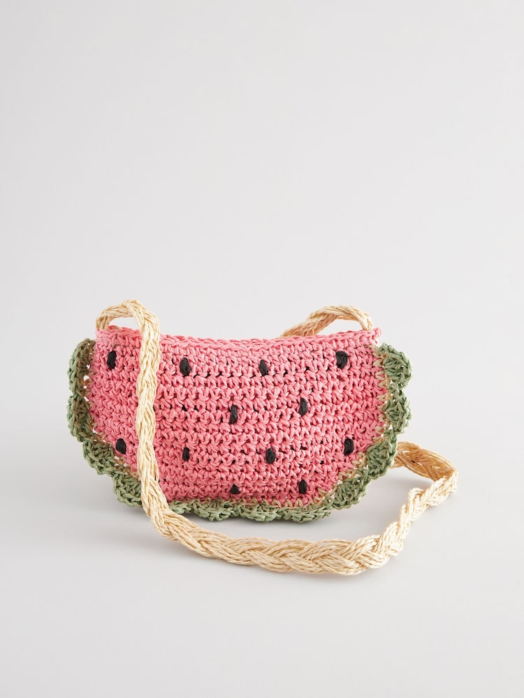 Pink Strawberry Cross Body Bag - Image 1 of 4