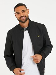Threadbare Black Lightweight Harrington Jacket - Image 1 of 4