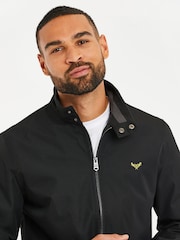 Threadbare Black Lightweight Harrington Jacket - Image 4 of 4