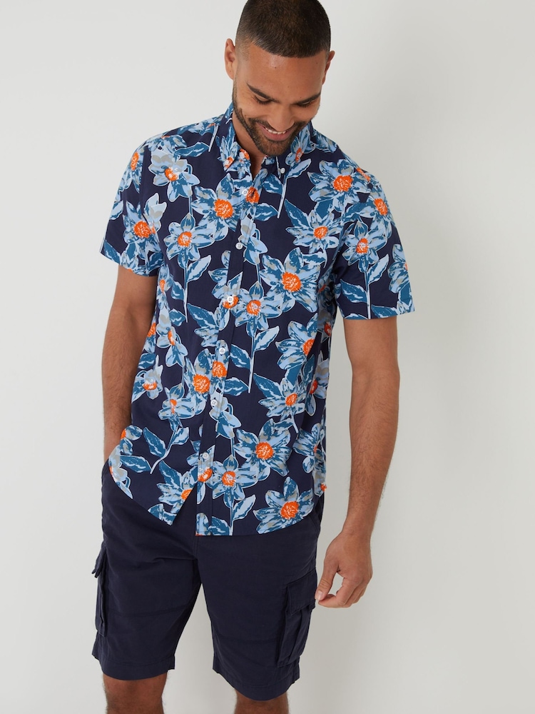 Threadbare Navy Cargo Shorts - Image 4 of 4 Threadbare Navy Cargo Shorts - Image 4 of 4