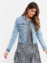 Svetlo modra - Threadbare klasična denim jakna - Slika 1 iz 4