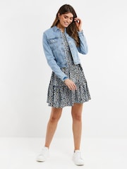Svetlo modra - Threadbare klasična denim jakna - Slika 3 iz 4