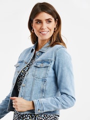 Svetlo modra - Threadbare klasična denim jakna - Slika 4 iz 4