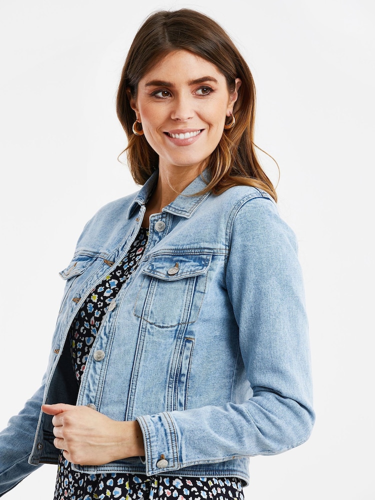 Svetlo modra - Threadbare klasična denim jakna - Slika 4 iz 4