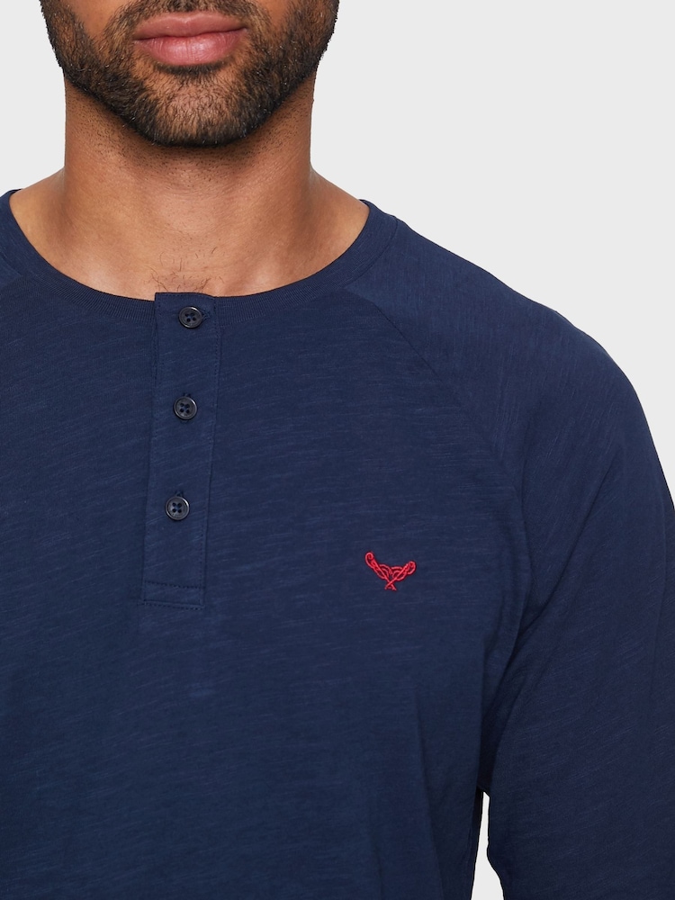 Threadbare Navy Blend Long Sleeve Pyjamas Set - Image 7 of 7