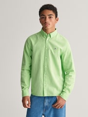 GANT Light Green Teens Shield Oxford 100% Cotton Shirt - Image 1 of 6