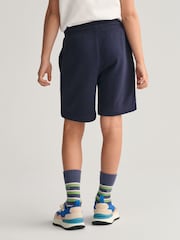 GANT Blue Kids Shield Sweat Shorts - Image 2 of 9