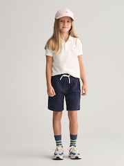 GANT Blue Kids Shield Sweat Shorts - Image 4 of 9