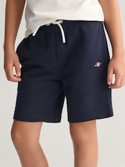 GANT Blue Kids Shield Sweat Shorts - Image 5 of 9