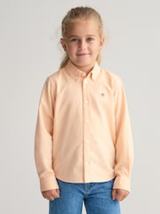 Оранжевый - GANT Shield Logo Oxford 100% Cotton Shirt - Изображение 1 из 7