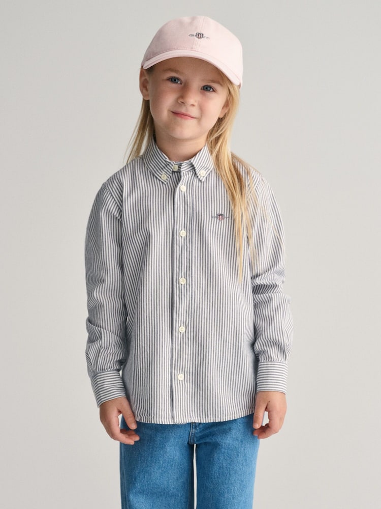GANT Kids Shield Striped Oxford 100% Cotton Shirt - Изображение 1 из 8