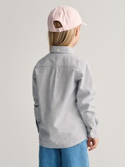 GANT Kids Shield Striped Oxford 100% Cotton Shirt - Изображение 2 из 8