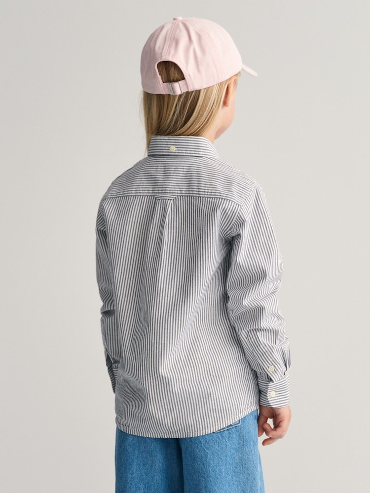 GANT Kids Shield Striped Oxford 100% Cotton Shirt - Изображение 2 из 8