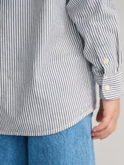 GANT Kids Shield Striped Oxford 100% Cotton Shirt - Изображение 6 из 8