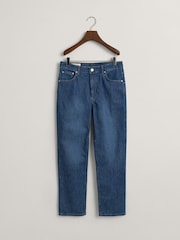 GANT Blue Straight Striped Ankle Length Jeans - Image 7 of 7