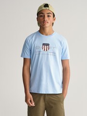 GANT Blue Archive Shield Teens T-Shirt - Image 1 of 5
