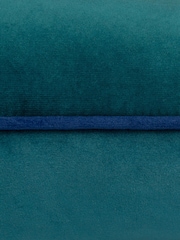 Furn Teal Blue Meridian Velvet 45cm X 45cm Cushion Cover - Image 4 of 5