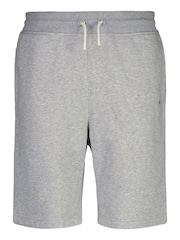 Grau - Gant Teenager Jungen Sweatshorts mit Schildlogo - Bild 2 von 3