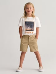 GANT Natural Kids Regular Fit Chino Shorts - Image 4 of 11