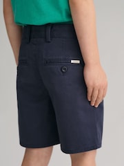 GANT Blue Kids Regular Fit Chino Shorts - Image 4 of 7