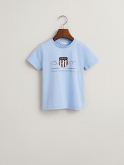 GANT Blue Kids Archive Shield T-Shirt - Image 5 of 6