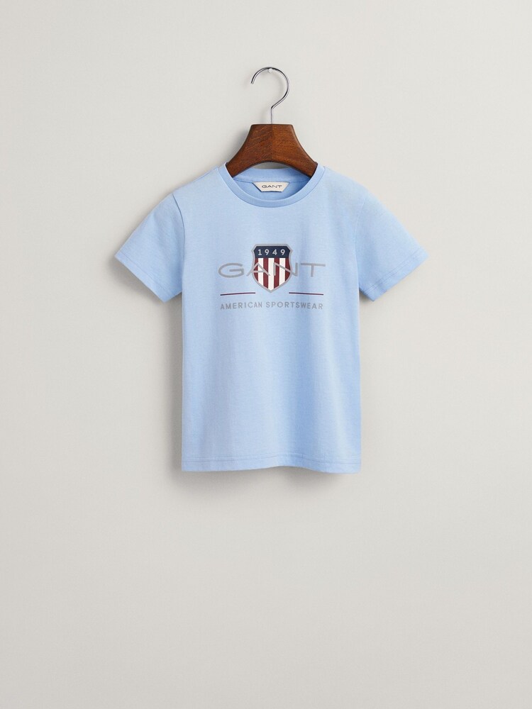 GANT Blue Kids Archive Shield T-Shirt - Image 5 of 6