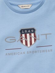 GANT Blue Kids Archive Shield T-Shirt - Image 6 of 6