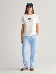 Белый - GANT Archive Shield Teens T-Shirt - Изображение 3 из 5