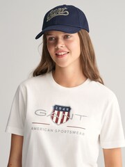 Белый - GANT Archive Shield Teens T-Shirt - Изображение 4 из 5