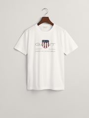 Белый - GANT Archive Shield Teens T-Shirt - Изображение 5 из 5