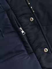 GANT Blue Teens Script Graphic Varsity Jacket - Image 6 of 6