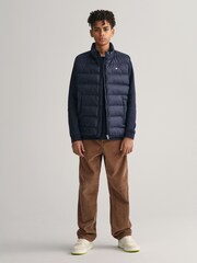 GANT Blue Teens Shield Light Padded Gilet - Image 1 of 5