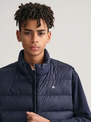 GANT Blue Teens Shield Light Padded Gilet - Image 3 of 5